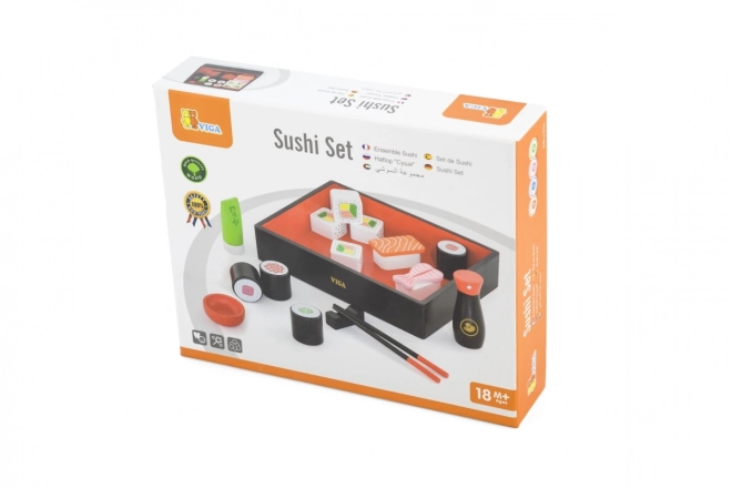 Holz Sushi Set