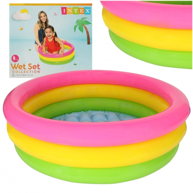 Aufblasbarer Regenbogen-Kinderpool von Intex