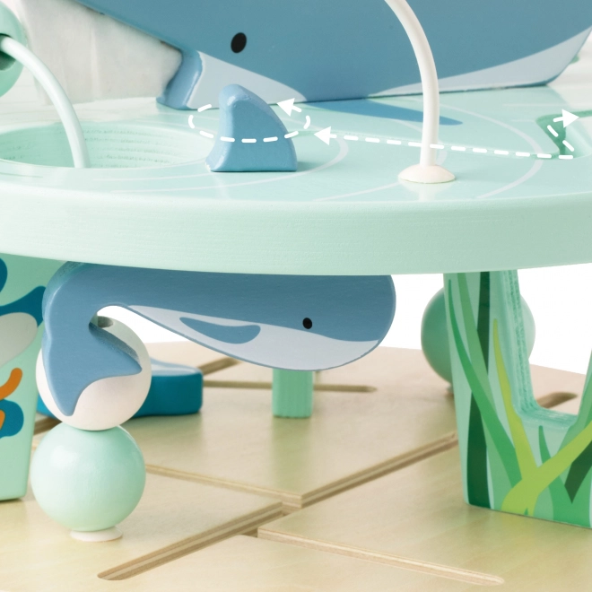 Holzlabyrinth-Spielzeug Meereswelt für Kinder ab 18 Monaten