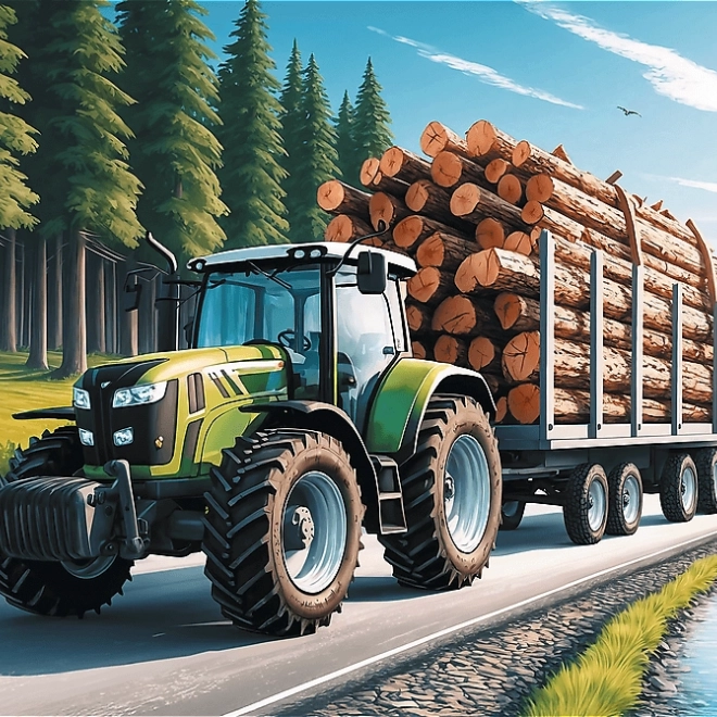 Puzzle Waldtraktor 100 Teile