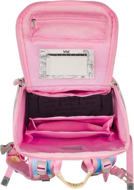Set 3 BAAGL Zippy plus Rainbow Unicorn: Schultasche, Federmäppchen und Beutel