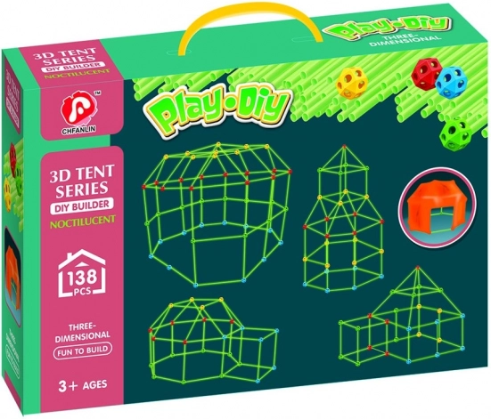 3D-Zelt-Baukasten – 138 Stück