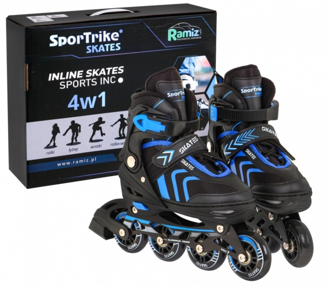 Multifunktionale Kinderskates 4-in-1 Blau Größe 39-43 – blau