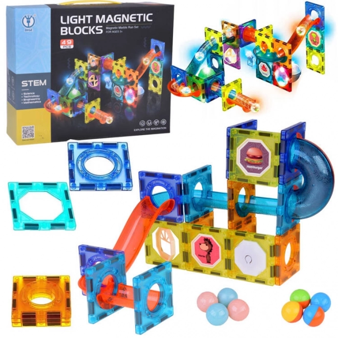 Leuchtende Magnetische Bausteine 3D für Kinder