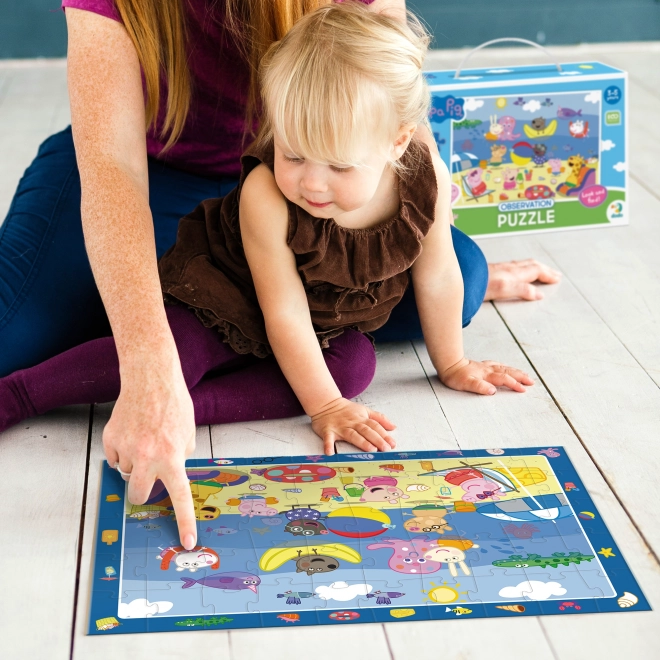 Puzzle mit Bildersuche Peppa Wutz 50 Teile