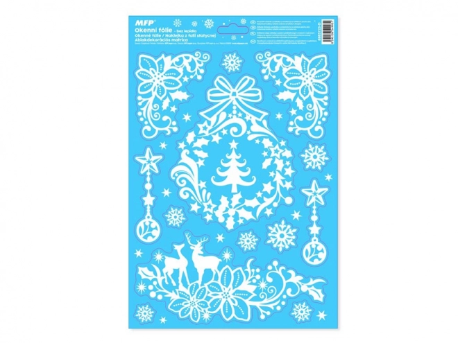 Weihnachtsfensterfolie Glitr 20x30 cm