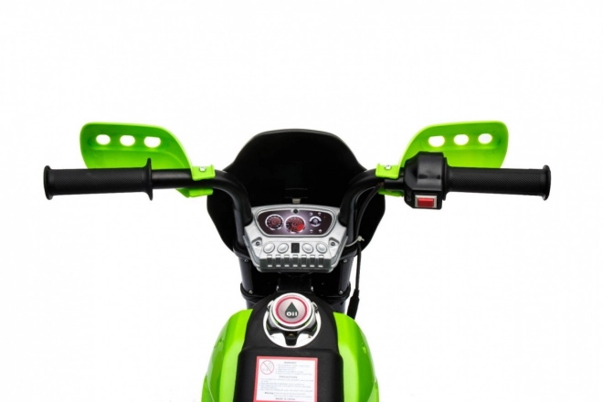 Kindercross-Motorrad mit Akku und LED-Lichtern - Grün