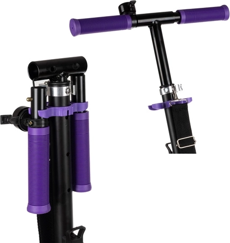 Faltbarer City-Roller für Kinder mit großen Rädern (200 mm) – lila