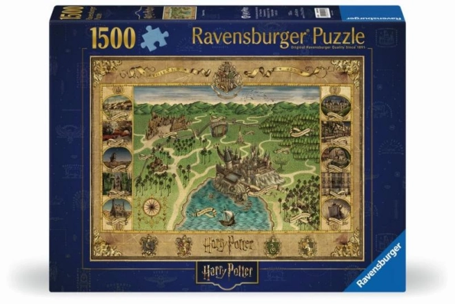 Ravensburger Puzzle Hogwarts Karte 1500 Teile
