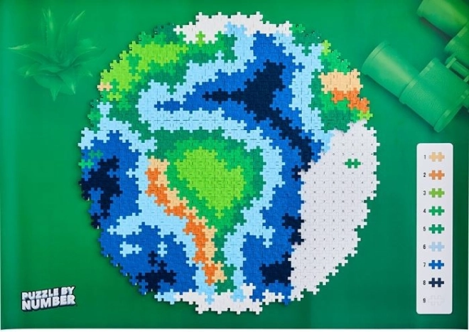 Plus-Plus Puzzle Nach Zahlen Erde 800 Teile