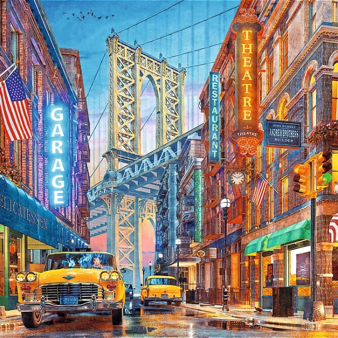 TREFL Puzzle Premium Plus: Blick auf die Brücke in Manhattan 500 Teile