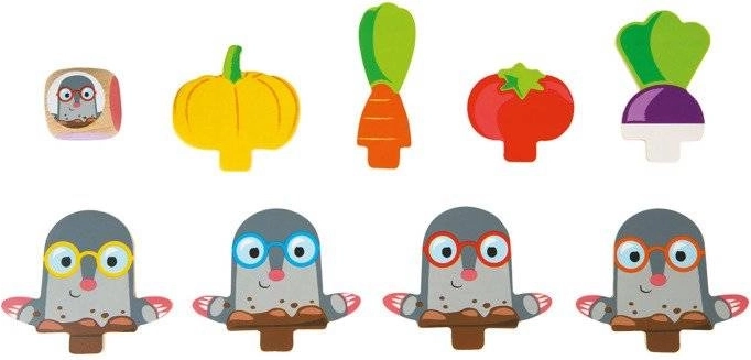 Bunte Maulwurffiguren