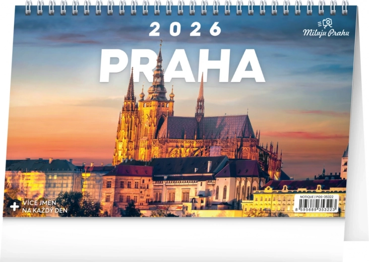 Tischkalender Prag 2026