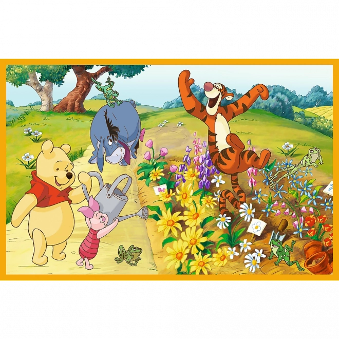 Puzzle 2x24 'Ein Tag im Garten' Disney Winnie Puuh