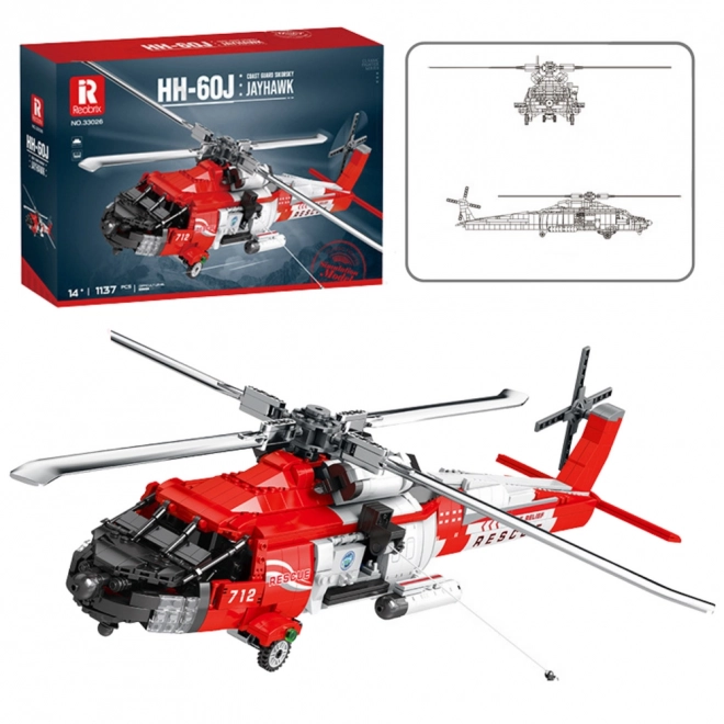 Konstruktionsspielzeug Rettungshubschrauber HH-60J Jayhawk
