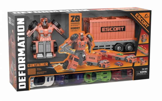 Transformer-LKW Containerfahrzeug - Roboter