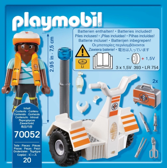 Playmobil City Life Rettungs-Einsatzmotorrad mit Lichtern