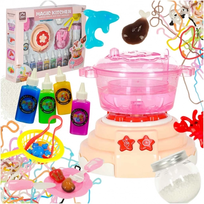Kristall-3D-Gele – Zauberküche, Kreativset 62 Teile, apricot