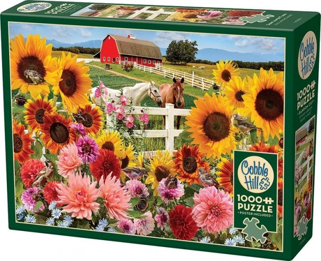Puzzle Sonnenblumenhof von Cobble Hill - 1000 Teile