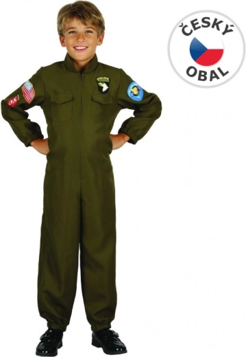 Karnevalskostüm Militärpilot für Kinder