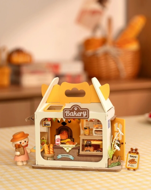 Medvídkovo Bäckerei Miniatur-Holzbausatz von RoboTime