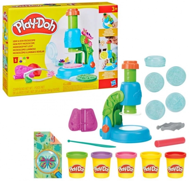 Play-Doh Leuchtendes Mikroskop Set