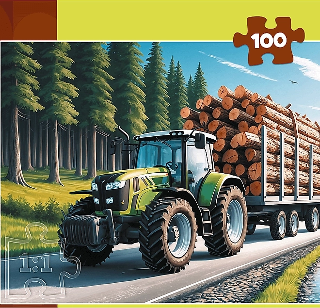 Puzzle Waldtraktor 100 Teile