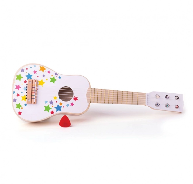 Holzgitarre Kinder Stern Design