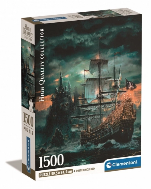 Puzzle 1500 Stück Kompaktes Piratenschiff