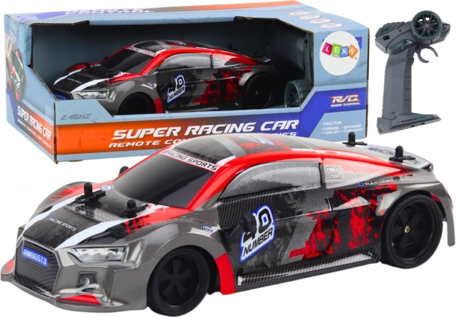 RC-Auto mit Fernsteuerung 1:18 Gummidrift-Räder rot