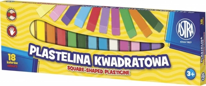 ASTRA Plastilin rechteckig 18 Farben