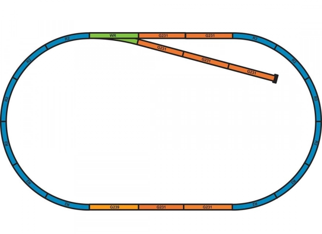 Piko Bahndamm-Set für Gleiskreis A+B