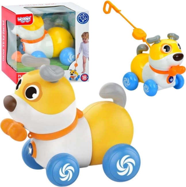 Interaktiver Hund WOOPIE 2-in-1 Schaltfläche bellend 360° für Kinder 6m+