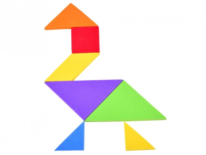 Bunte logik-puzzlespiel Tangram