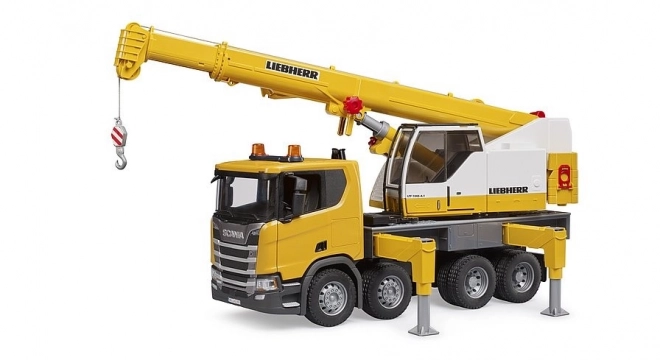 Bruder Scania Lkw mit Liebherr Kran