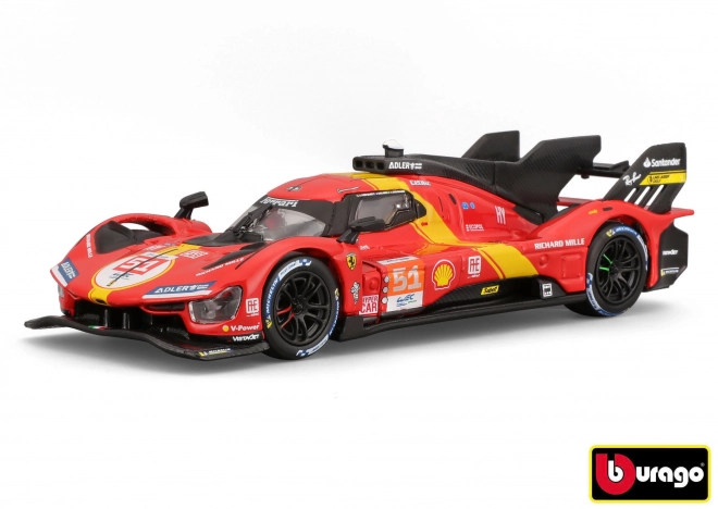 Ferrari Racing 499P LMH 2023 24h Le Mans Champion Metallmodell