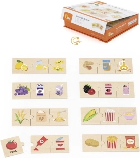 VIGA Holzpuzzle: Beziehungen zwischen Natur und Lebensmitteln
