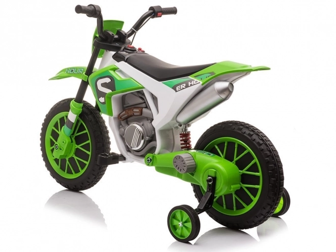 Elektrisches Motorrad für Kinder grün