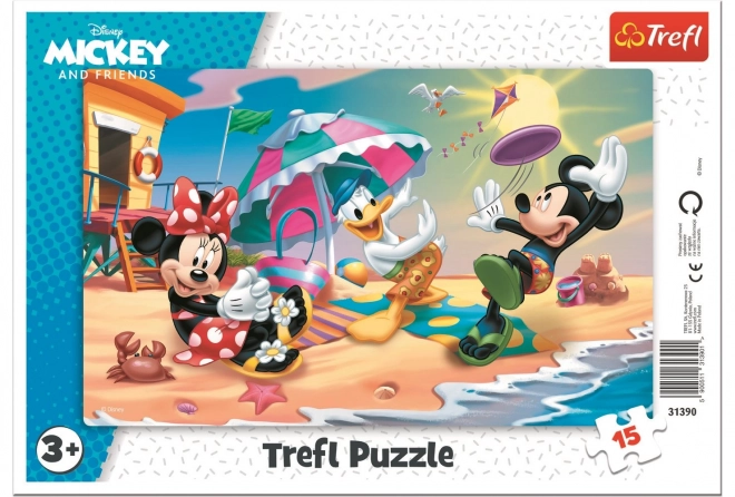 Puzzle - Micky und Minnie: Spaß am Strand