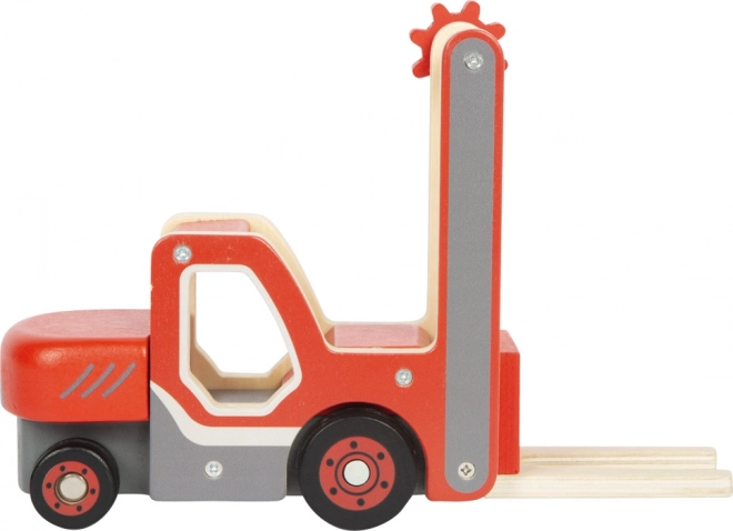 small foot Holz-Gabelstapler mit Palette