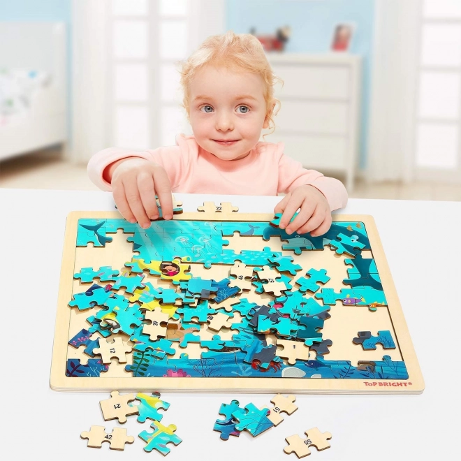 TOP BRIGHT Holzpuzzle Meereswelt