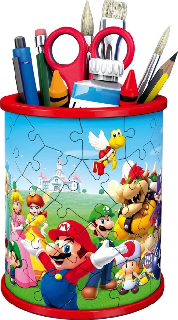 Super Mario 3D Puzzle mit Stiftehalter, 54 Teile