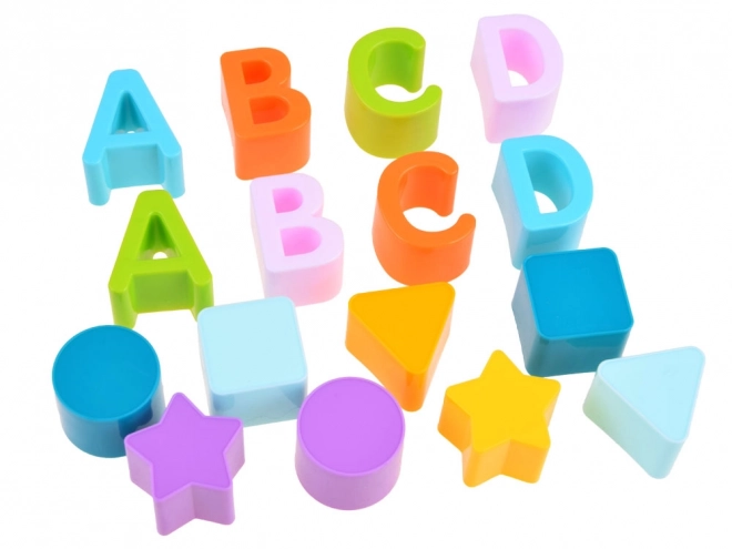 Eimer Buchstabenbausteine Sortier-Set