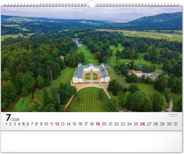 Wandkalender Panoramata Tschechiens 2026