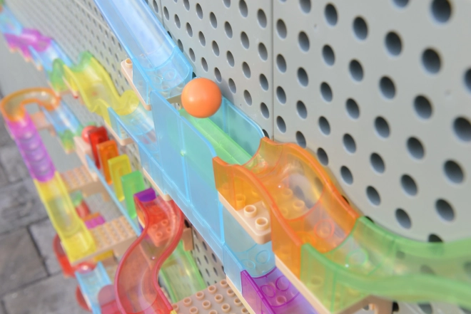 Masterkidz Baukasten-Set Kugelbahn Tafel STEM 440 Teile