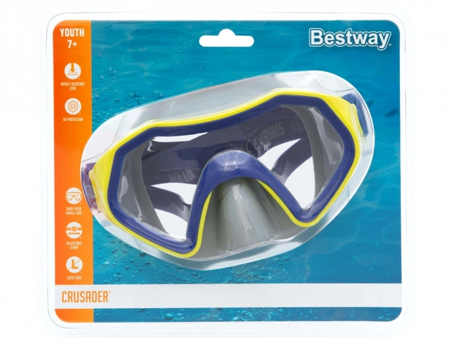 Farbenfrohe Schwimmmaske für Kinder ab 7 Jahren – Blau
