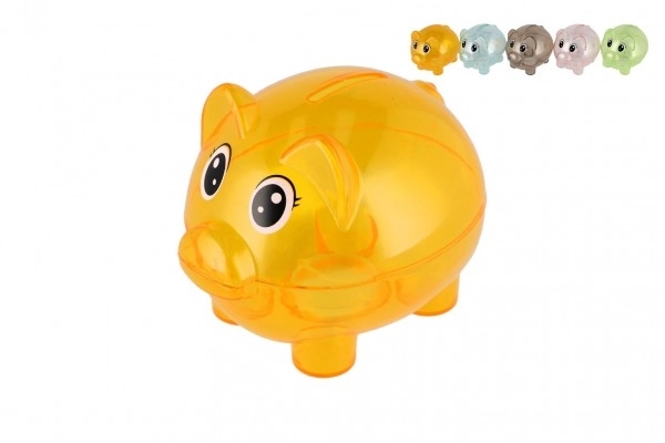 Sparschwein Transparent 10cm Mischdesign