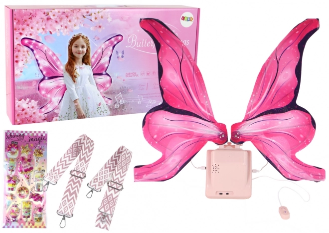 Schmetterlingsfee LED Melodie Rosa Set