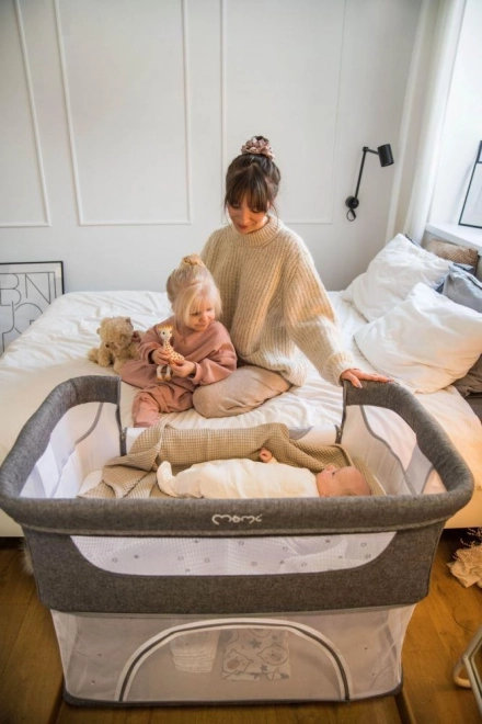 Multifunktionales Babybett MoMi Smart Bed 3 in 1 Beige