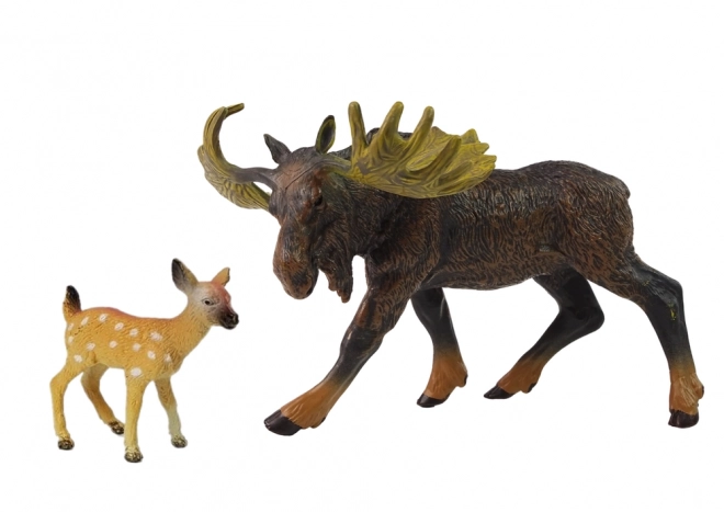 Waldtiere Figuren Set Elch und Rehkitz